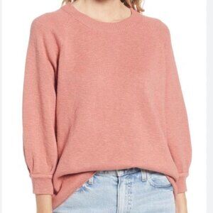 Madewell Telluride Pullover Sweater Rose Dust Women's M